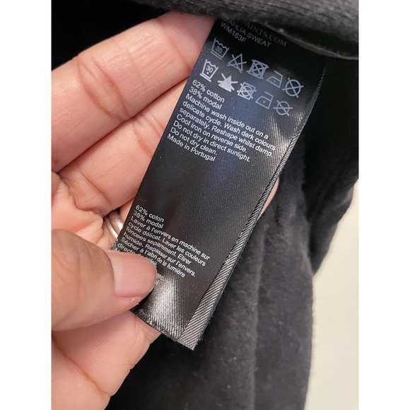 All Saints Womens Dahlia Sweat Open Cardigan Size Medium Black Zip Collar Grunge - Picture 3 of 7